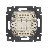 Механизм переключателя проходного на 2 направления 1-кл. СП Valena 10А IP31 250В алюм. Leg 770106
