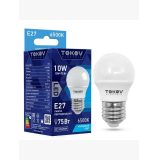 Лампа светодиодная 10Вт G45 6500К Е27 176-264В TOKOV ELECTRIC TKE-G45-E27-10-6.5K