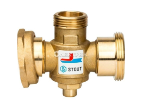SVM-0050-327008 STOUT Термостатический смесительный клапан G 1"1/2M-G 1"1/2F-G 1"M   70°С
