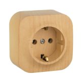782271  Розетка 2К+З без шторок  - 16 A - 250 В~ - Quteo IP 20 - Дерево