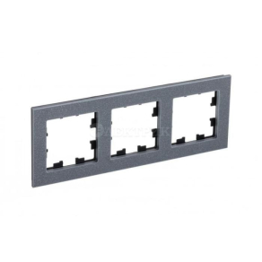 Рамка 3-м ATLASDESIGN NATURE мрамор айс грей SchE ATN343203