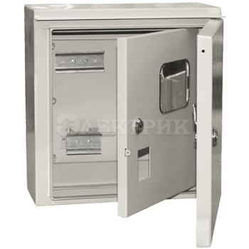 Корпус щита учета под 1-ф счет. ЩУ-1/1-1 IP54 ИЭК MKM51-N-04-54