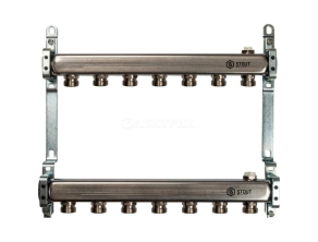 SMS 0923 000007 STOUT Коллектор из нержавеющей стали для радиаторной разводки 7 вых.