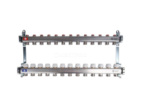 SMS 0922 000013 STOUT Коллектор из нержавеющей стали без расходомеров 13 вых.