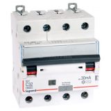 Выключатель автоматический дифференциального тока 4п C 32А 30мА тип AC 6кА DX3 4мод. Leg 411189