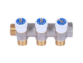 SMB 6852 011203 STOUT Коллектор распределительный 1", 3 отвода 1/2" плоское уплотнение