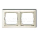 Рамка 2поста Basic с декор. накл. сл. кость ABB 1725-0-1485
