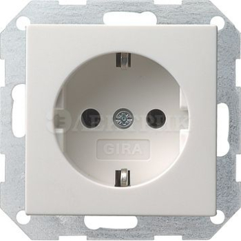 Розетка с заземляющими контактами 16А/250В Белый System55 GIRA