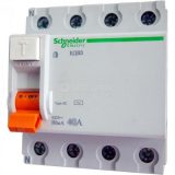 Выключатель дифференциального тока (УЗО) 4п 40А 300мА тип AC ВД63 Домовой SchE 11465