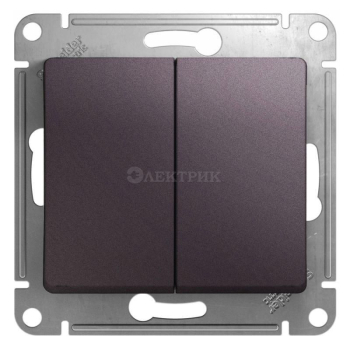 Механизм переключателя 2-кл. СП Glossa 10А IP20 (сх. 6) 10AX сиренев. туман SchE GSL001465