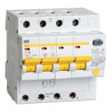 Выключатель автоматический дифференциального тока 4п C 50А 300мА тип AC 4.5кА АД-14 IEK MAD10-4-050-C-300