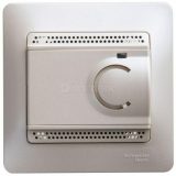 Термостат Glossa электронный для теплого пола с датчиком 10А в сборе перламутр SchE GSL000638