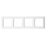 Jung Рамка 4-поста; Eco Profi; термопласт; белый