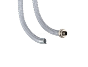 Металлорукав в ПВХ изоляции DN 10мм Dвн.10.0мм Dнар.14.0мм без протяжки сер. (уп.50м) DKC 6071R-010