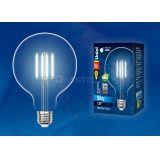 Лампа светодиодная LED-G125-10W/NW/E27/CL PLS02WH Sky прозр. картон Uniel UL-00004859