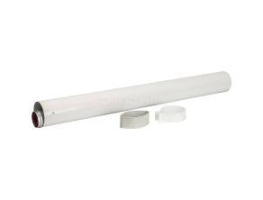 SCA-6010-001000 STOUT Элемент дымохода DN60/100 труба коаксиальная 1000 мм п/м, уплотнения и хомут в комплекте