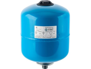 STW-0001-000008 STOUT Расширительный бак, гидроаккумулятор 8 л. вертикальный (цвет синий)