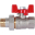 RBV-0005-2510215 ROMMER Шаровой кран с американкой 1/2" ВН/НР, ручка бабочка