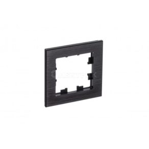 Рамка 1-м ATLASDESIGN NATURE металл оникс SchE ATN312301