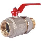 2121 Шаровой кран с американкой, 1 1/2", рычаг, плоск.прокладка