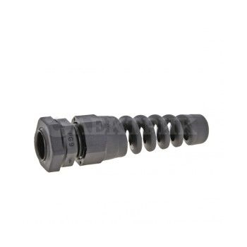 Сальник PG7 IP54 с гибким отводом d отверстия 11мм d проводника 3-6.5мм EKF plc-pg-7-g