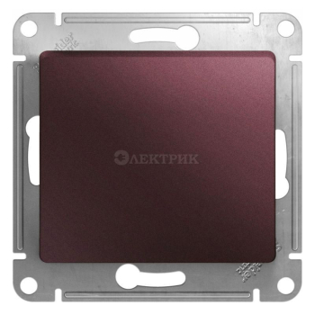Механизм переключателя 1-кл. СП Glossa 10А IP20 (сх. 6) 10AX баклажан. SchE GSL001161