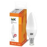Лампа светодиодная ECO C35 9Вт свеча 3000К E14 230В ИЭК LLE-C35-9-230-30-E14
