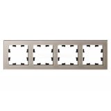 Рамка 4-м ATLASDESIGN NATURE стекло шампань SchE ATN320504