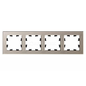 Рамка 4-м ATLASDESIGN NATURE стекло шампань SchE ATN320504