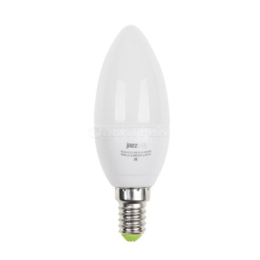 Лампа светодиодная PLED-ECO-C37 5Вт E14 3000K 400лм 230В/50Гц JazzWay 4690601036834