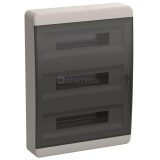 Корпус пластиковый ЩРН-П-54 IP41 черн. прозр. дверь TEKFOR IEK TF5-KP12-N-54-41-K01-K03