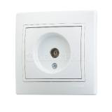 Розетка TV СП Мира оконечн. бел/бел. Lezard 701-0202-130