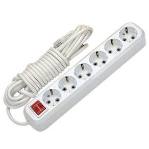 Удлинитель 6х5м с заземл. 16А IP20 с выкл. MAKEL MGP234
