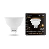 Лампа светодиодная MR16 7Вт 2700К тепл. бел. GU5.3 600лм 150-265В GAUSS 101505107
