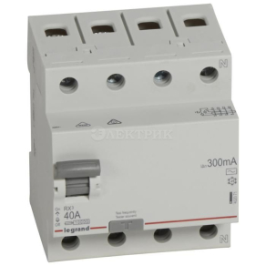 402071  RX3 ВДТ 300мА 40А 4П AC