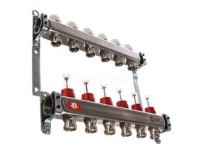 SMS 0917 000006 STOUT Коллектор из нержавеющей стали с расходомерами 6 вых.