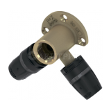 Тройник угловой с настенным креплением, латунь 16х1/2х16 768501 TECE