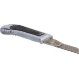 Нож с выдвижным лезвием ВИХРЬ 18 мм металллический корпус, автоматический фиксатор [73/10/10/1]