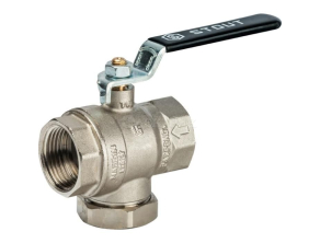 SVF 0001 000025 STOUT Кран шаровой с фильтром 1