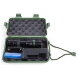 Фонарь E142 (аккум. 220В CREE 3Вт пласт. бокс; черн.) Ultraflash 12187