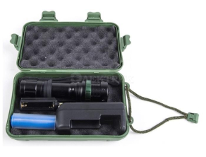 Фонарь E142 (аккум. 220В CREE 3Вт пласт. бокс; черн.) Ultraflash 12187