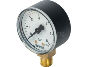 10007378(03.12.106) Watts F+R200(MDR) 50/6x1/4" Манометр радиальный 50мм, 0-6 бар