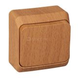 Выключатель 1-кл. ОП Этюд Дача 10А IP20 бук SE BA10-001T