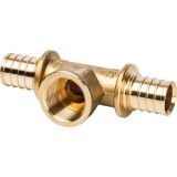 SFA-0028-003210 STOUT Тройник-переходник с внутренней резьбой 32xR 1" для труб из сшитого полиэтилена аксиальный