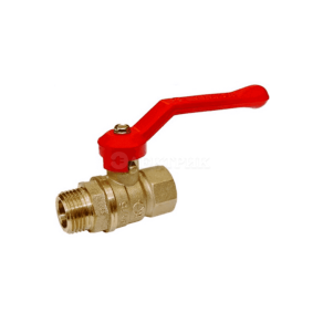 Кран шаровой латунный с американкой VALFEX VF.225.NR1.034 никел. покрытие 11Б27фт1М ВР/НР рычаг, 3/4'' (40/10)