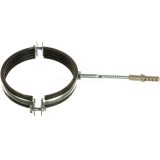 SAC-0020-100004 STOUT Хомут для труб, комплект: хомут+шпилька шуруп +дюбель пластиковый 4"(107-116)