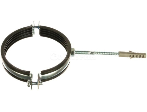 SAC-0020-100004 STOUT Хомут для труб, комплект: хомут+шпилька шуруп +дюбель пластиковый 4"(107-116)