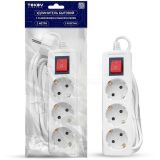 Удлинитель 3х2м с заземл. с выкл. 16А 3х1 TOKOV ELECTRIC TKE-C01-BU3-2-1-ZV