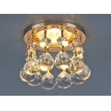 Светильник точечный с хрусталем 2051-C FGD/Clear (золото / прозр. хрусталь)