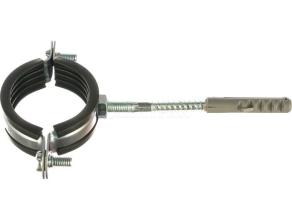 SAC-0020-100112 STOUT Хомут для труб, комплект: хомут+шпилька шуруп +дюбель пластиковый 1 1/2"(47-52)